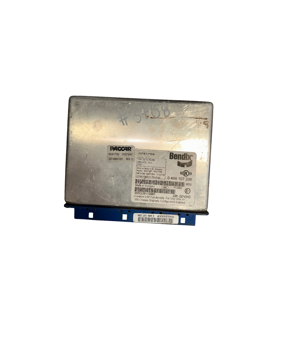 Bendix Paccar ABS/ATC Brake Control Module, the EC80ESP model (part number K139005R000)