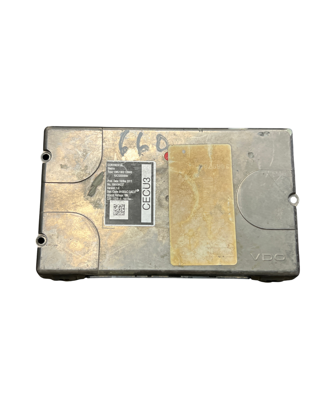 Continental VDO CECU3 Cab Electronic Control Unit Part number Q21-1076-1-100 and A2C53335934 9349044237