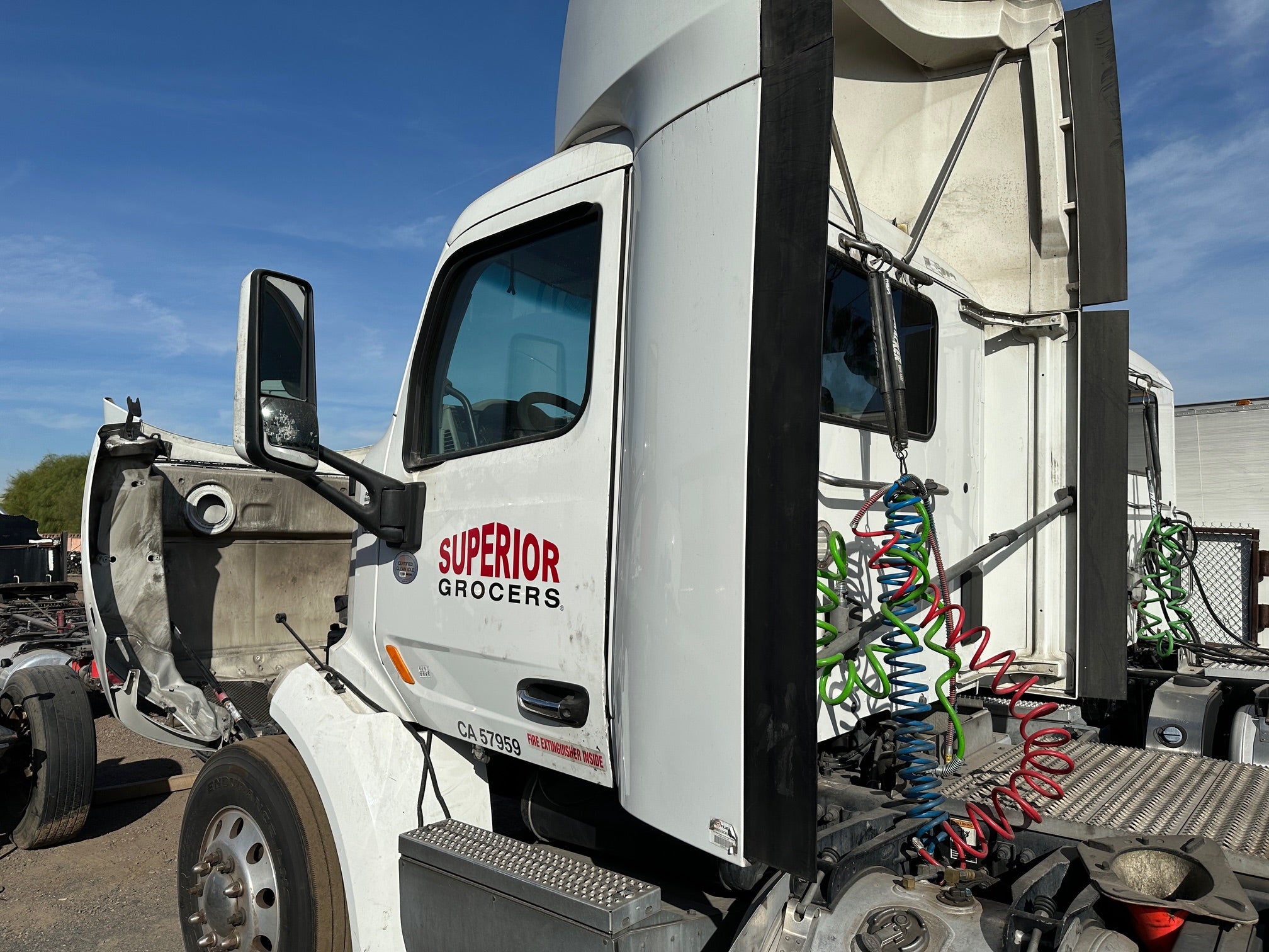 Used 2020 Day Cab complete cab assembly wired for MX13/AUTO