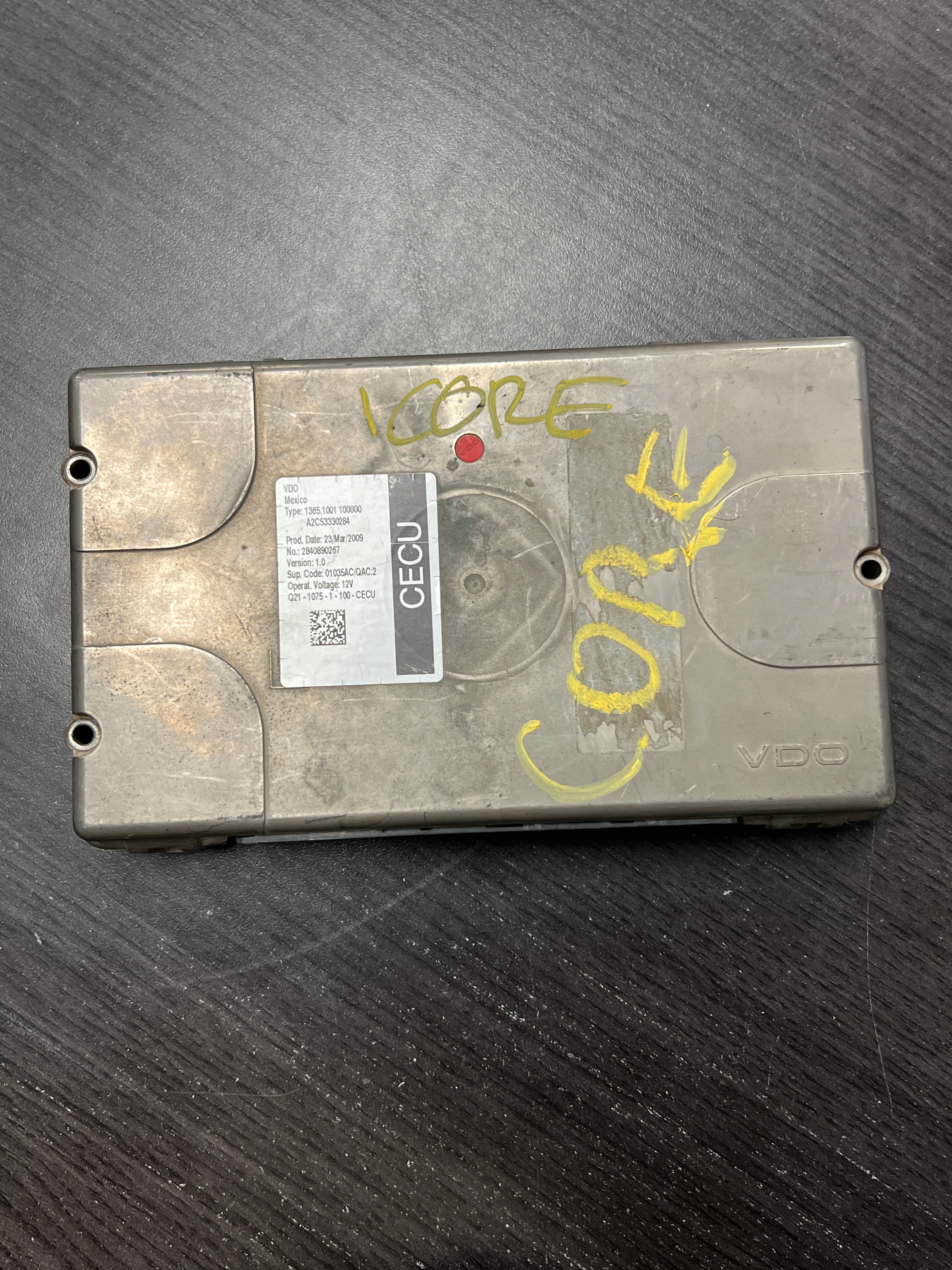 VDO CECU (Cab Electronic Control Unit) part number A2C53330284