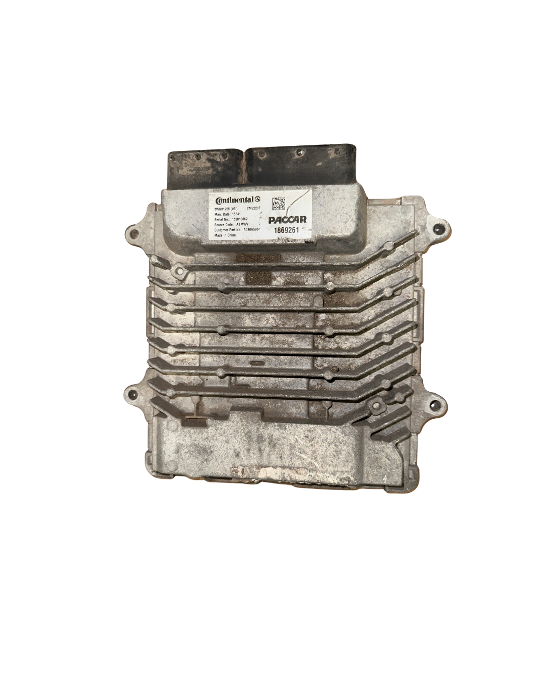 Paccar Aftertreatment Control Module (ACM), also known as a DPF (Diesel Particulate Filter) ECM, part number 1869261