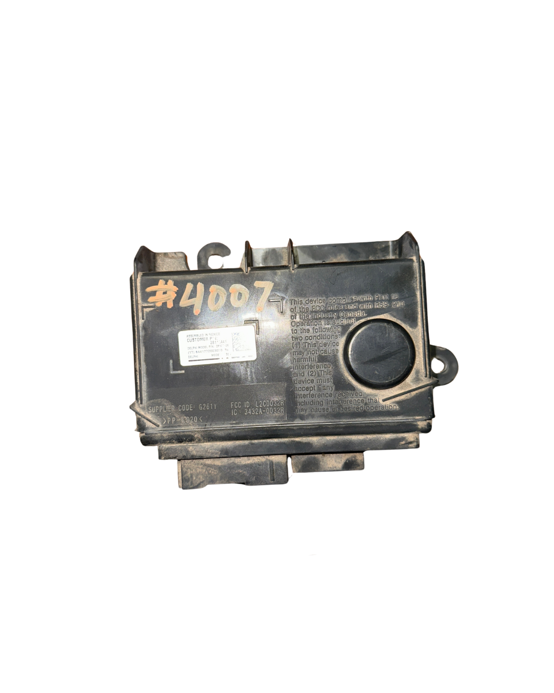 TPMS (Tire Pressure Monitoring System) control module Part Number: 3432A-0025R