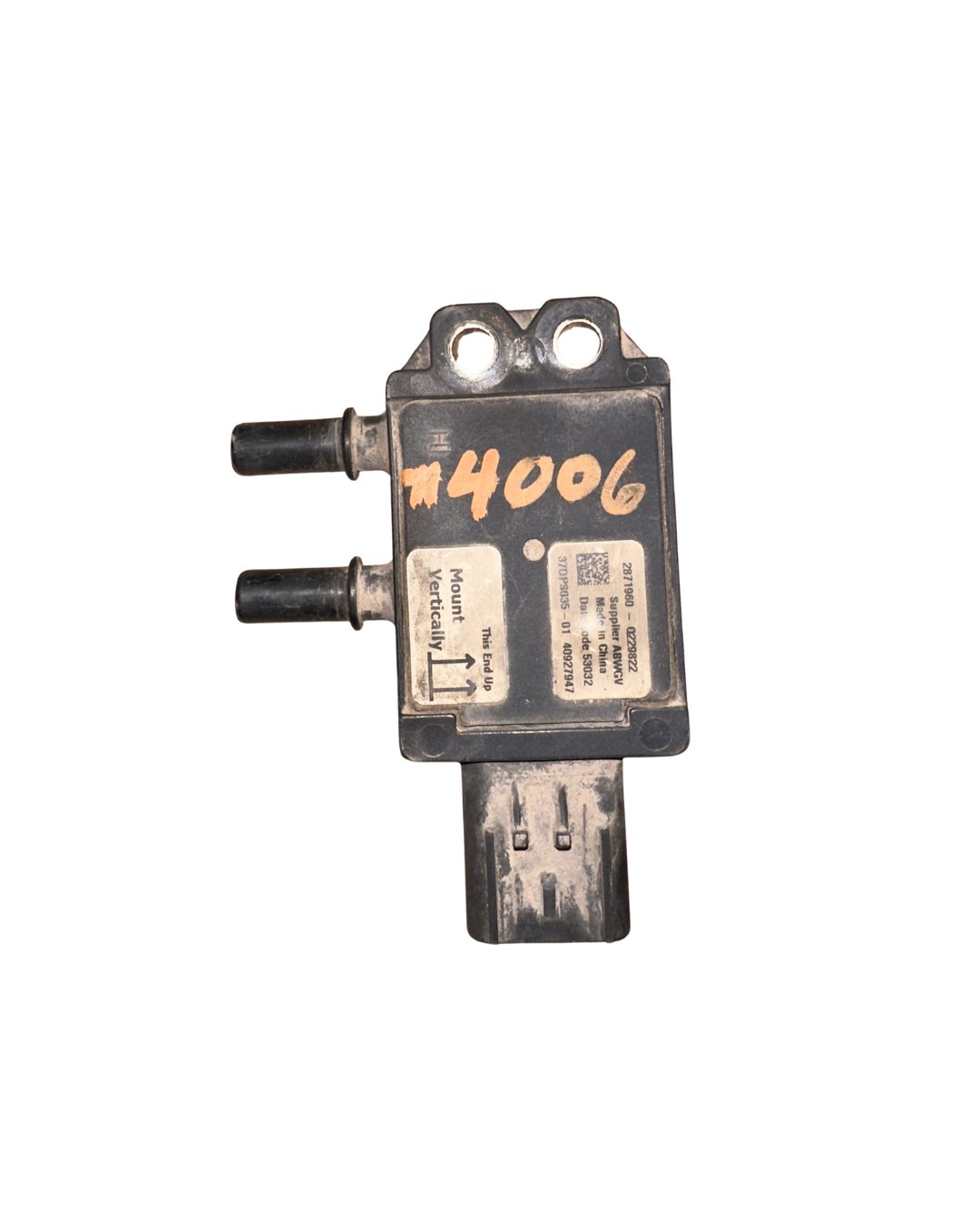 diesel particulate filter (DPF) differential pressure sensor OEM number 2871960